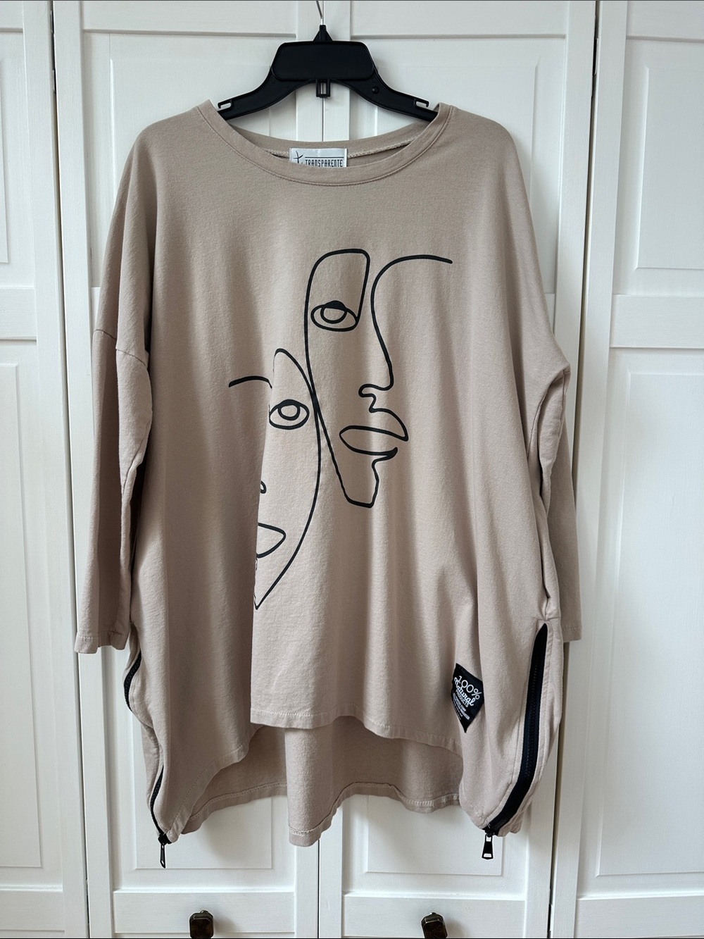 Transparente Lagenlook European Brand Oversized Tunic